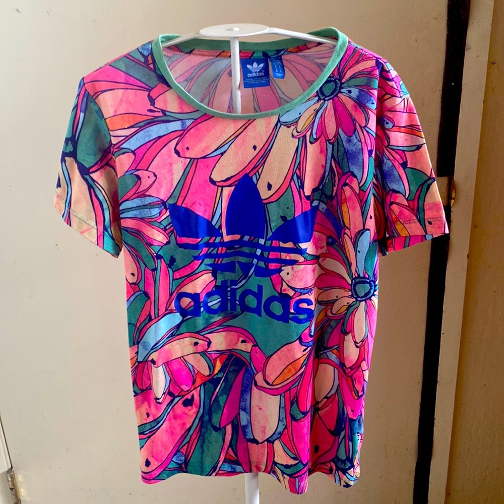 Rare Find: Vintage adidas Flower Pattern XS Shirt